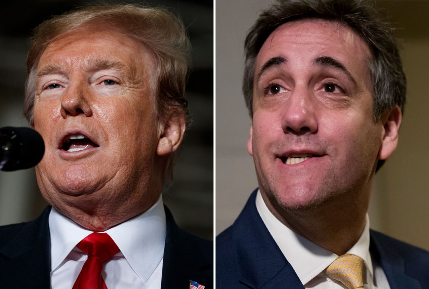 Donald Trump; Michael Cohen (AP/Evan Vucci/Alex Brandon)