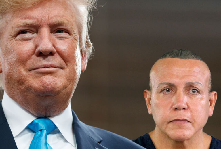 Donald Trump; Cesar Sayoc (AP/Broward County Sheriff's Office/Salon)