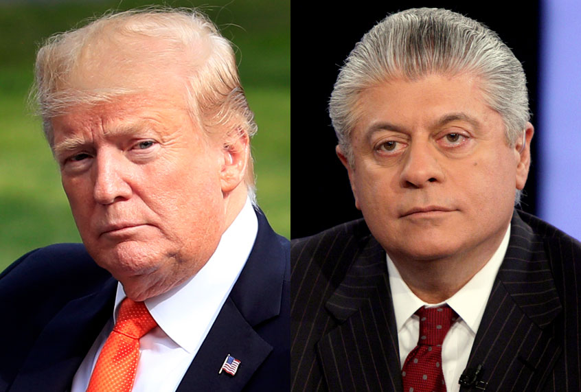 Donald Trump; Andrew Napolitano (AP/Manuel Balce Ceneta/Richard Drew)
