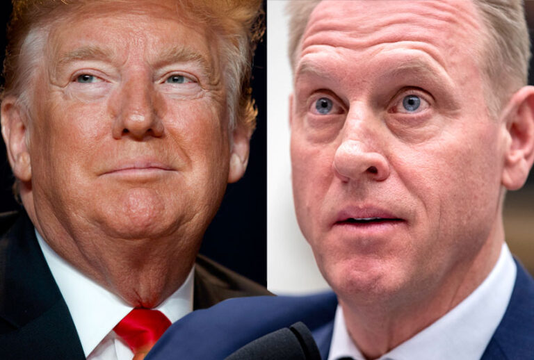 Donald Trump; Patrick Shanahan (AP/Getty)