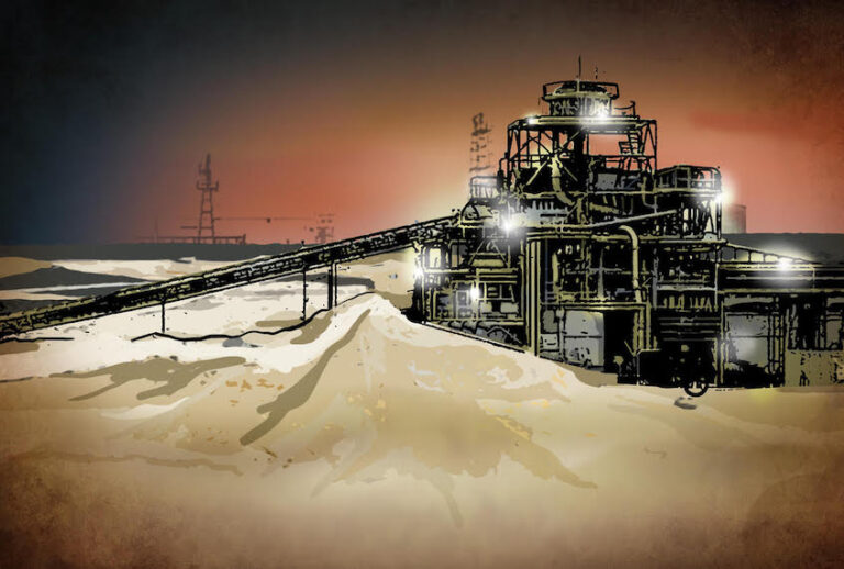 (Illustration by Anastasya Eliseeva, courtesy of New Frame.)