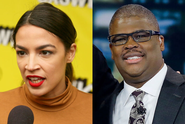 Alexandria Ocasio-Cortez; Charles Payne (AP/Jack Plunkett/Getty/John Lamparski)