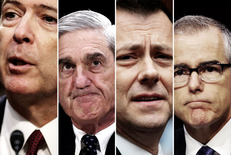 James Comey; Robert Mueller; Peter Strzok; Andrew McCabe (AP/Getty/Salon)