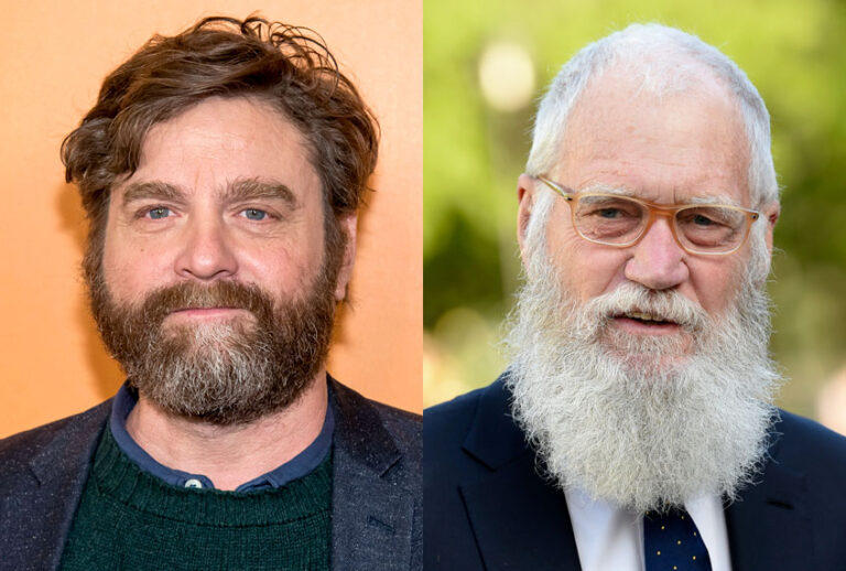 Zach Galifianakis; David Letterman (AP/Charles Sykes/Evan Agostini)