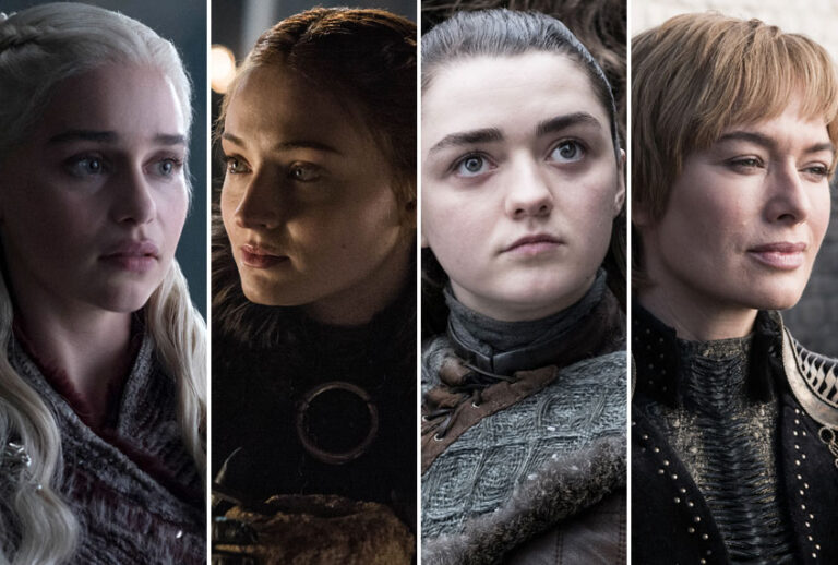 Emilia Clarke, Sophie Turner, Maisie Williams and Lena Headey in "Game of Thrones" (HBO/Helen Sloan)