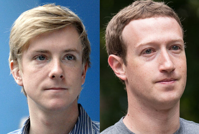 Chris Hughes; Mark Zuckerberg (Wikimedia/Getty/Drew Angerer)