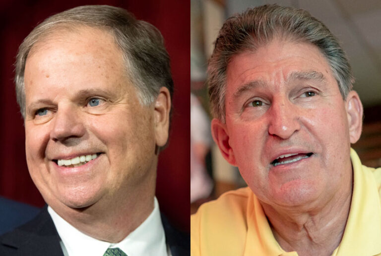 Doug Jones; Joe Manchin (AP/J. Scott Applewhite/Tyler Evert)