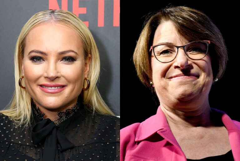 Meghan McCain; Amy Klobuchar (Getty/Tasos Katopodis/Brendan Smialowski)
