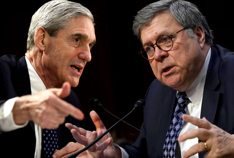 Robert Mueller; William Barr (Getty/Salon)