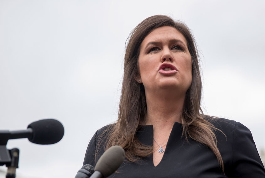 White House press secretary Sarah Huckabee Sanders (AP/Andrew Harnik)