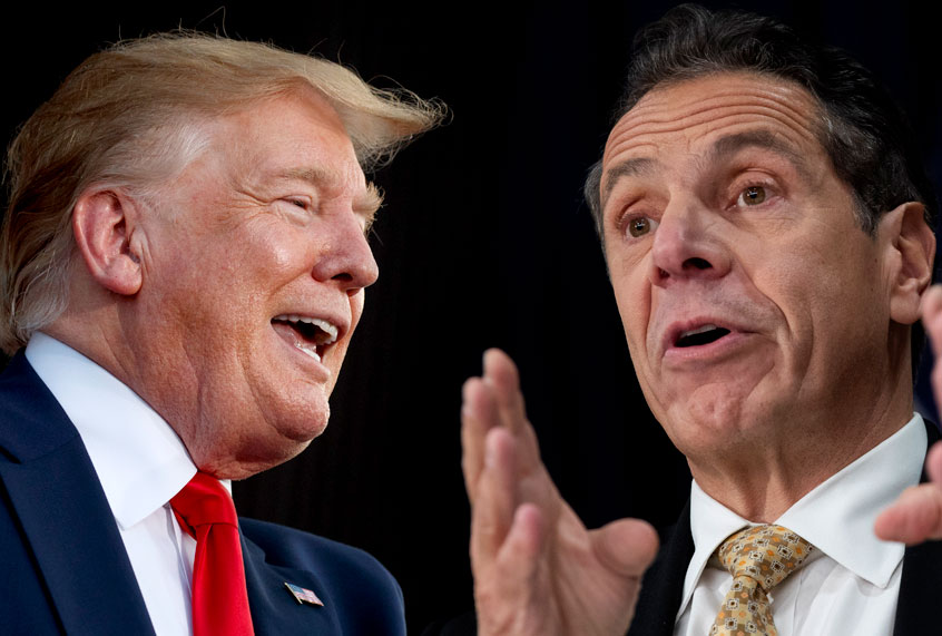 President Donald Trump; New York Governor Andrew Cuomo (AP/Getty/Salon)