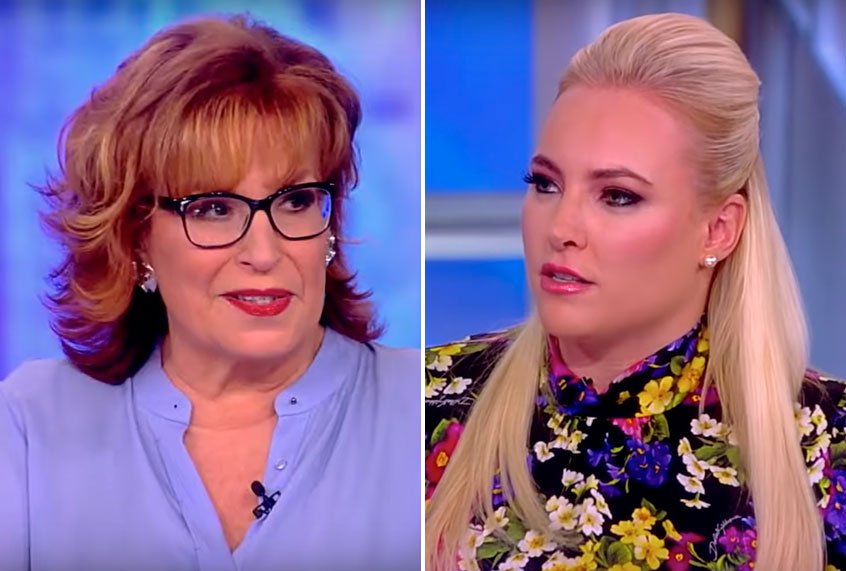 Joy Behar; Meghan McCain (YouTube/The View)