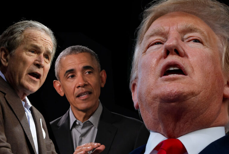 George W. Bush; Barack Obama; Donald Trump (Getty/AP/Salon)