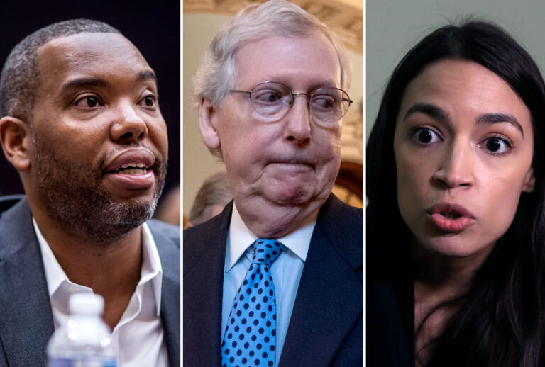 Ta-Nehisi Coates; Mitch McConnell; Alexandria Ocasio-Cortez (AP/Getty)