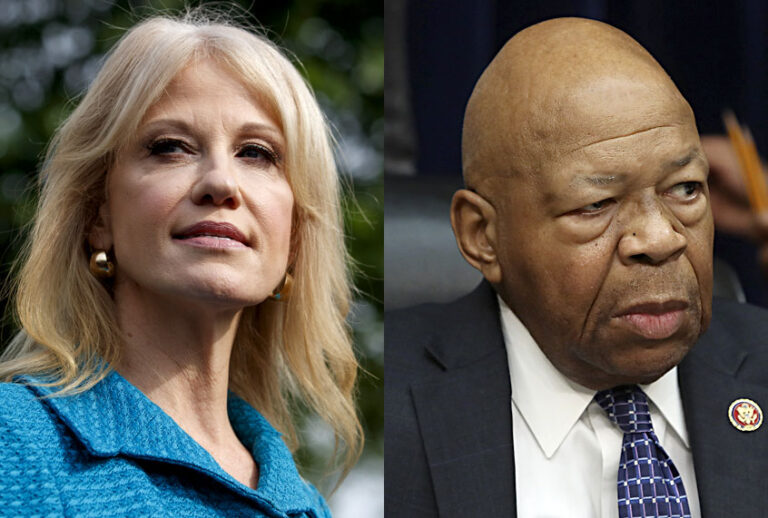 Kellyanne Conway; Elijah Cummings (AP/Evan Vucci/Getty/Mark Wilson)