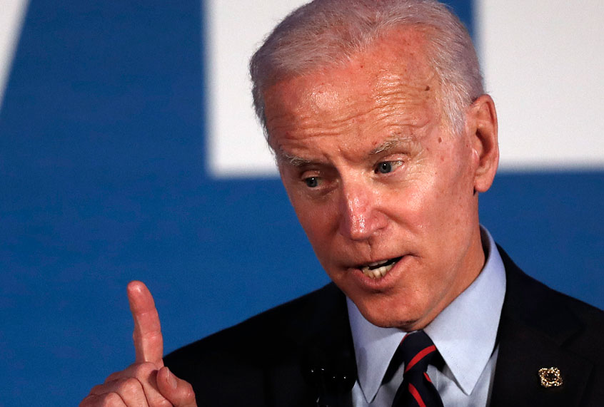 Democratic presidential candidate former Vice President Joe Biden speaks during the I Will Vote Fundraising Gala Thursday, June 6, 2019, in Atlanta. (AP/John Bazemore)