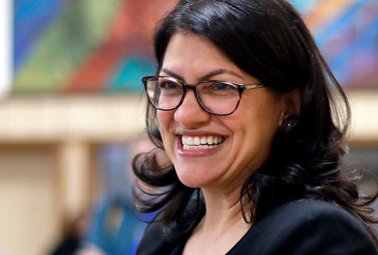 Rep. Rashida Tlaib (D-MI) (AP/Paul Sancya)
