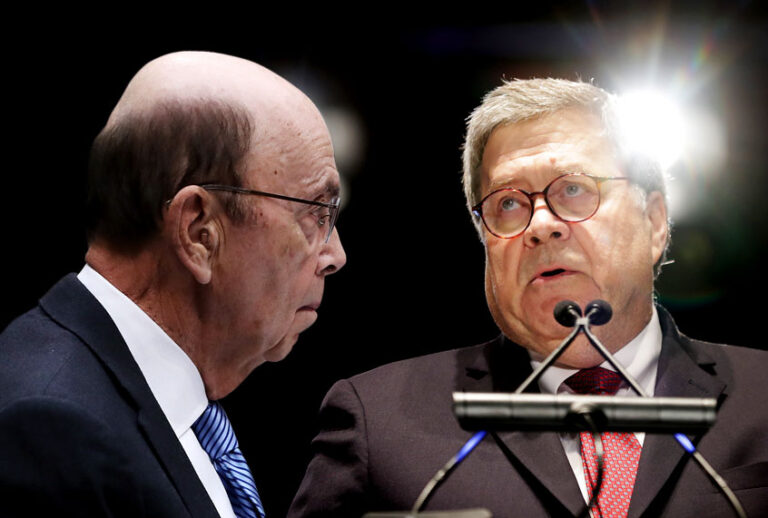 Commerce Secretary Wilbur Ross; Attorney General William Barr (Getty/Salon)