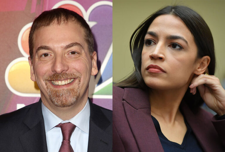 Chuck Todd; Alexandria Ocasio-Cortez (AP/Faye Sadou/Getty/Mandel Ngan)