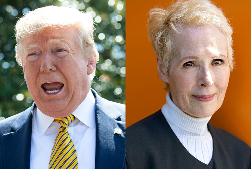 Donald Trump; E. Jean Carroll (Getty/Saul Loeb/AP/Craig Ruttle)