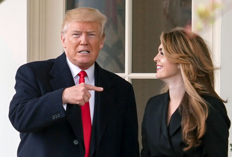 Donald Trump; Hope Hicks (AP/Andrew Harnik)