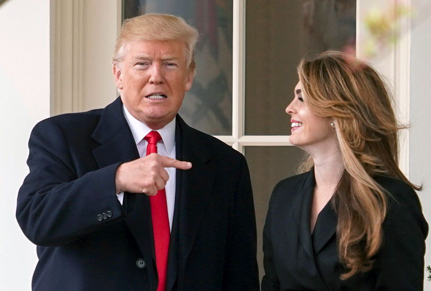 Donald Trump; Hope Hicks (AP/Andrew Harnik)