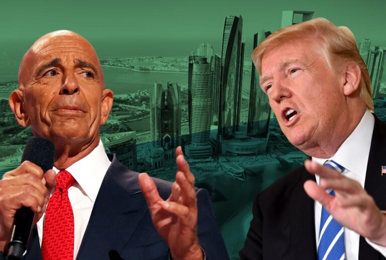 Tom Barrack; Donald Trump (Getty/Salon)