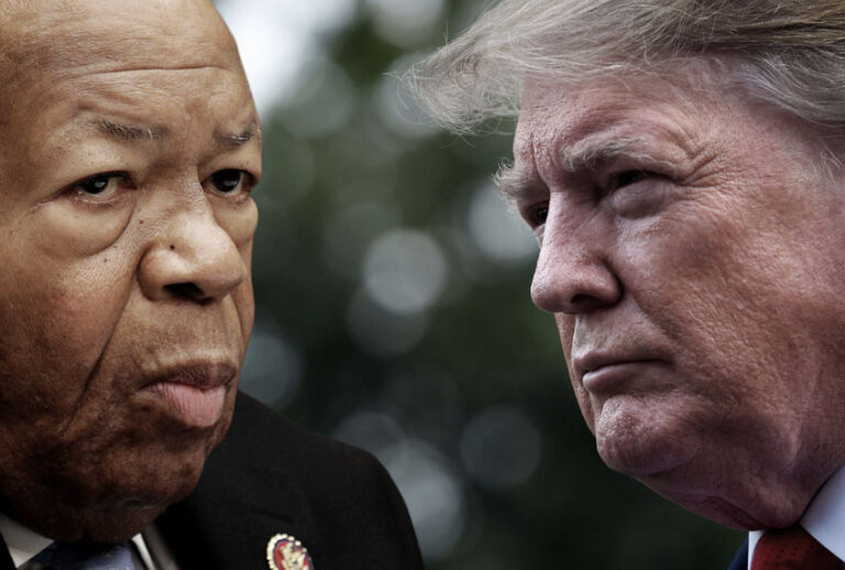 Committee Chairman Rep. Elijah Cummings (D-MD); President Donald Trump (Getty/Salon)