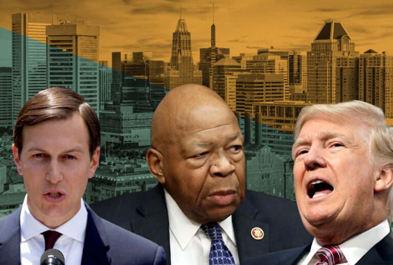 White House senior adviser Jared Kushner; House Oversight and Government Reform Committee Chairman Elijah Cummings (D-MD); President Donald Trump (AP/Getty/Salon)