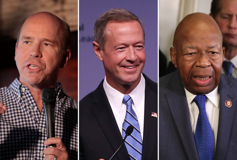 Rep. John Delaney (D-MD); Gov. Martin O'Malley; Rep. Elijah Cummings (D-MD) (AP/Getty)