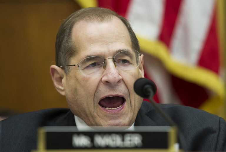 House Judiciary chairman Jerry Nadler, D-N.Y., makes a statement during the House Judiciary Antitrust subcommittee hearing on 'Online Platforms and Market Power', on Capitol Hill in Washington, Tuesday, June 11, 2019. (AP//Cliff Owen)