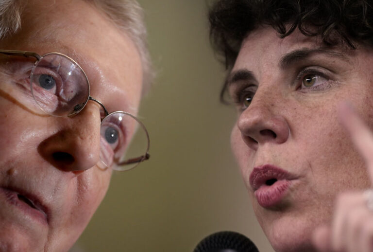 Amy McGrath; Mitch McConnell (Getty/Salon)