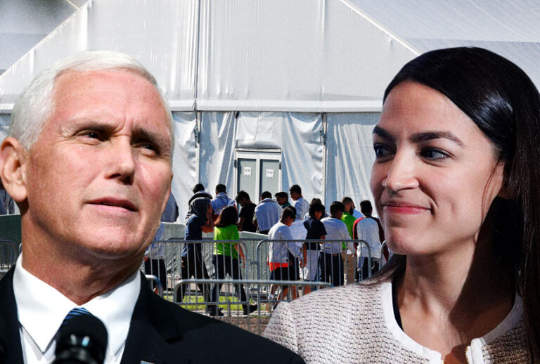 Mike Pence; Alexandria Ocasio-Cortez (AP/Getty/Salon)