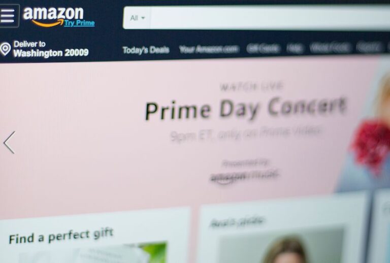 The Amazon logo is seen on a computer in this photo illustration in Washington, DC, on July 10, 2019. (Photo by Alastair Pike / AFP)        (Photo credit should read ALASTAIR PIKE/AFP/Getty Images) (Alastair Pike/Getty Images)