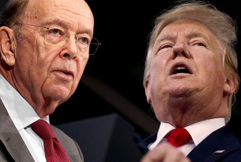 U.S. Commerce Secretary Wilbur Ross; President Donald Trump (Getty/AP/Salon)