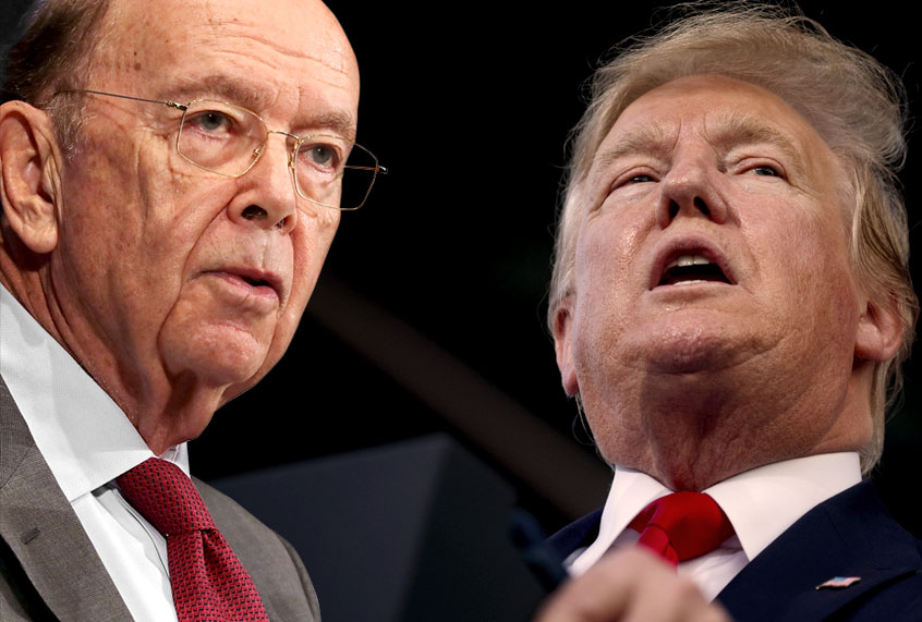 U.S. Commerce Secretary Wilbur Ross; President Donald Trump (Getty/AP/Salon)