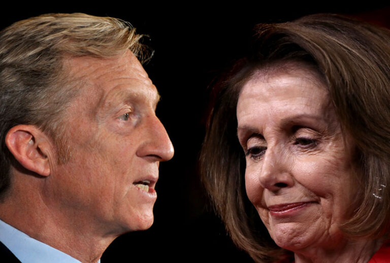 Tom Steyer; Nancy Pelosi (Getty/Salon)