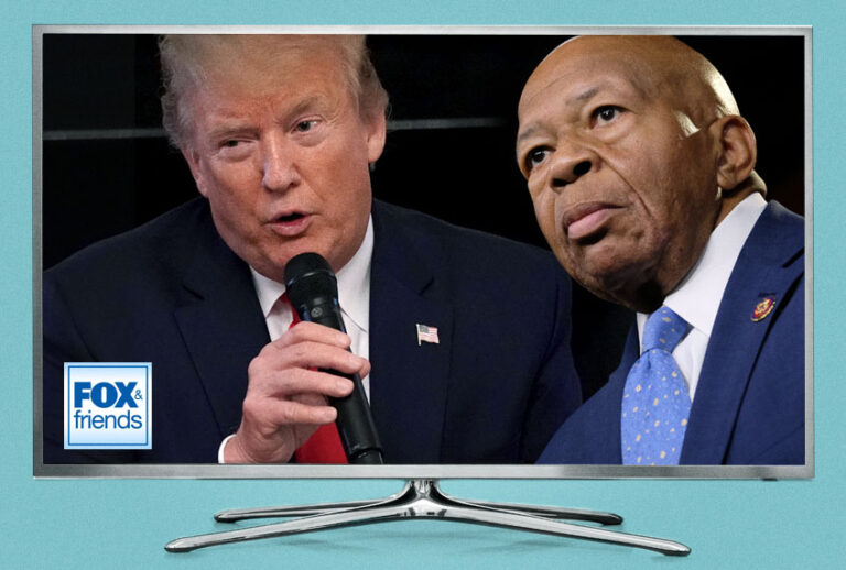 President Donald Trump; Rep. Elijah Cummings (D-MD) (Getty/Salon)