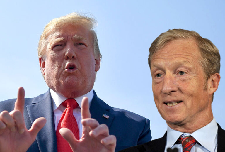 Donald Trump; Tom Steyer (Getty/Salon)