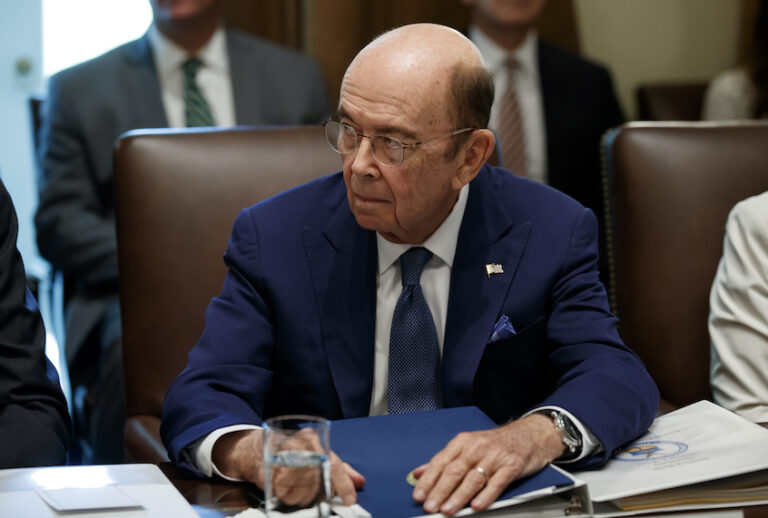 Commerce Secretary Wilbur Ross listens during a Cabinet meeting in the Cabinet Room of the White House, Tuesday, July 16, 2019, in Washington. (AP Photo/Alex Brandon) (AP Photo/Alex Brandon)