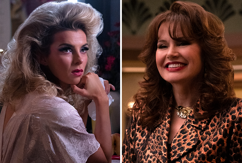 Betty Gilpin and Geena Davis in "GLOW" (Ali Goldstein/Netflix)
