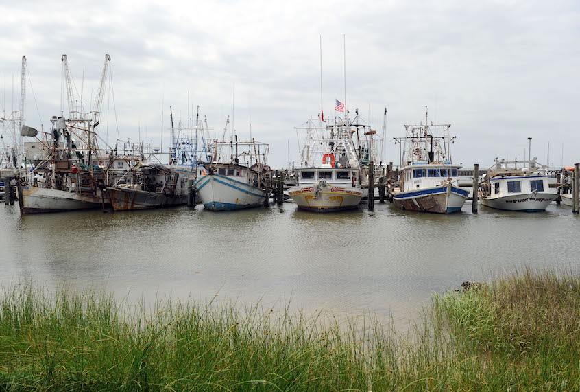 Idle fishing boats sit at the docks May 3, 2010 in Pass Christian, Mississippi. The fleet are confined to port since the shutdown of all fishing on the Gulf Coast due to the oil spill from the BP Deepwater Horizon platform disaster. AFP PHOTO/Stan Honda (Photo credit should read STAN HONDA/AFP/Getty Images) (Stan Honda/AFP/Getty Images)