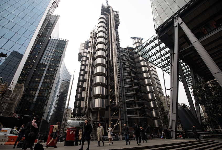 A general view of the Lloyd's building, home of the world's largest insurance market Lloyd's of London, on March 27, 2017 in London, England. (Photo by Jack Taylor/Getty Images)