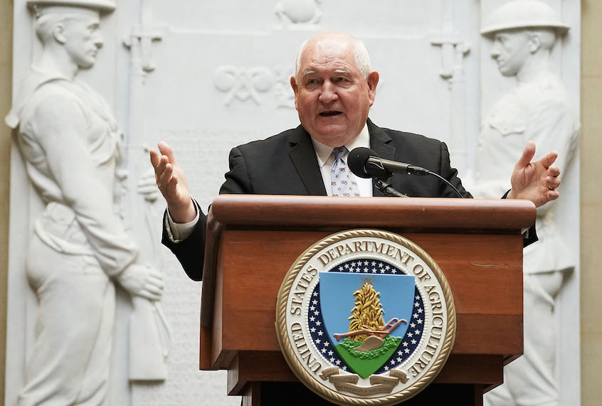 U.S. Secretary of Agriculture Sonny Perdue speaks during a forum April 18, 2018 in Washington, DC. (Alex Wong/Getty Images)