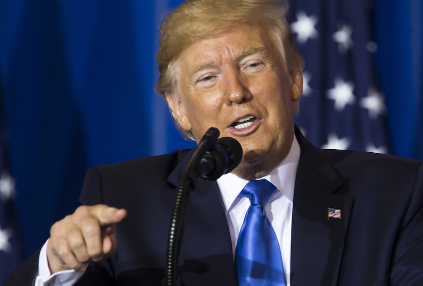U.S. President Donald Trump speaks during a press conference after the G-20 Summit on June 29, 2019 in Osaka, Japan. (Tomohiro Ohsumi/Getty Images)