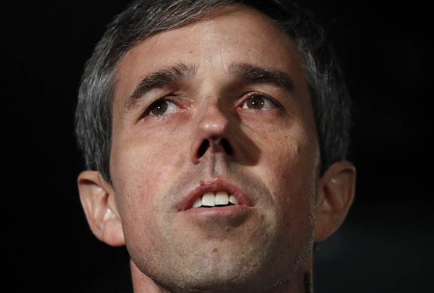 Democratic presidential candidate and former Texas Rep. Beto O'Rourke speaks during a public employees union candidate forum Saturday, Aug. 3, 2019, in Las Vegas. (AP Photo/John Locher) (AP Photo/John Locher)