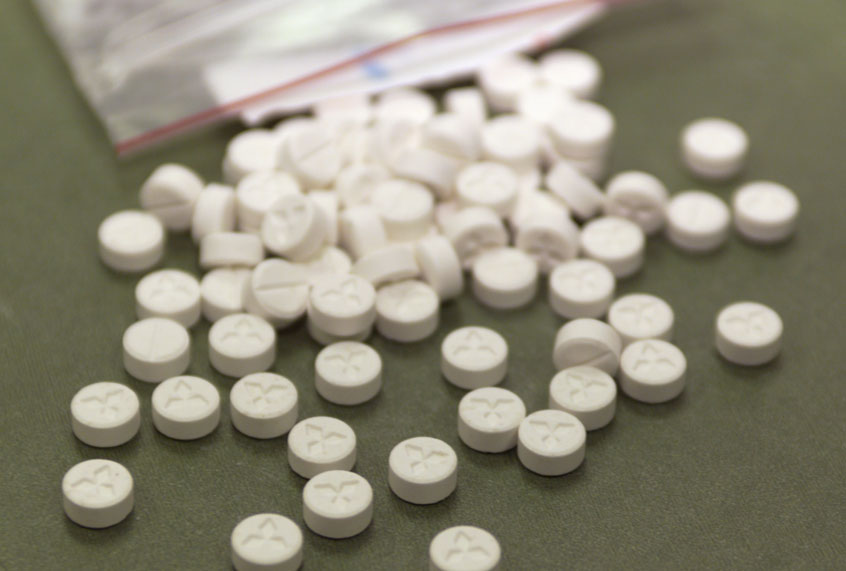 A small bag of Ecstasy (Photo courtesy of U.S. Customs/Newsmakers)