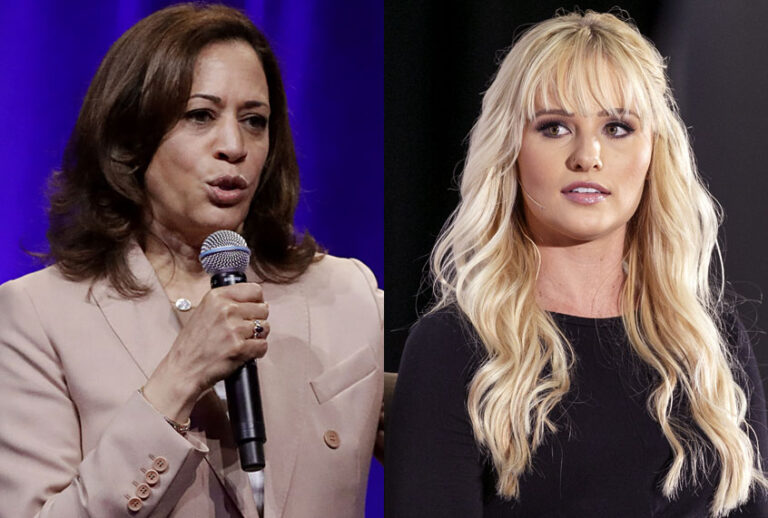 Sen. Kamala Harris (D-CA); Tomi Lahren (AP/Darron Cummings/Getty/Rich Polk)