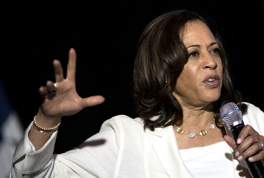 Sen. Kamala Harris of California, recently named as former Vice President Joe Biden's running mate. (Getty/Alex Edelman)