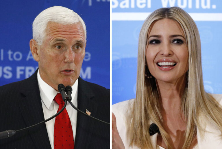 Mike Pence; Ivanka Trump (AP/Patrick Semansky)